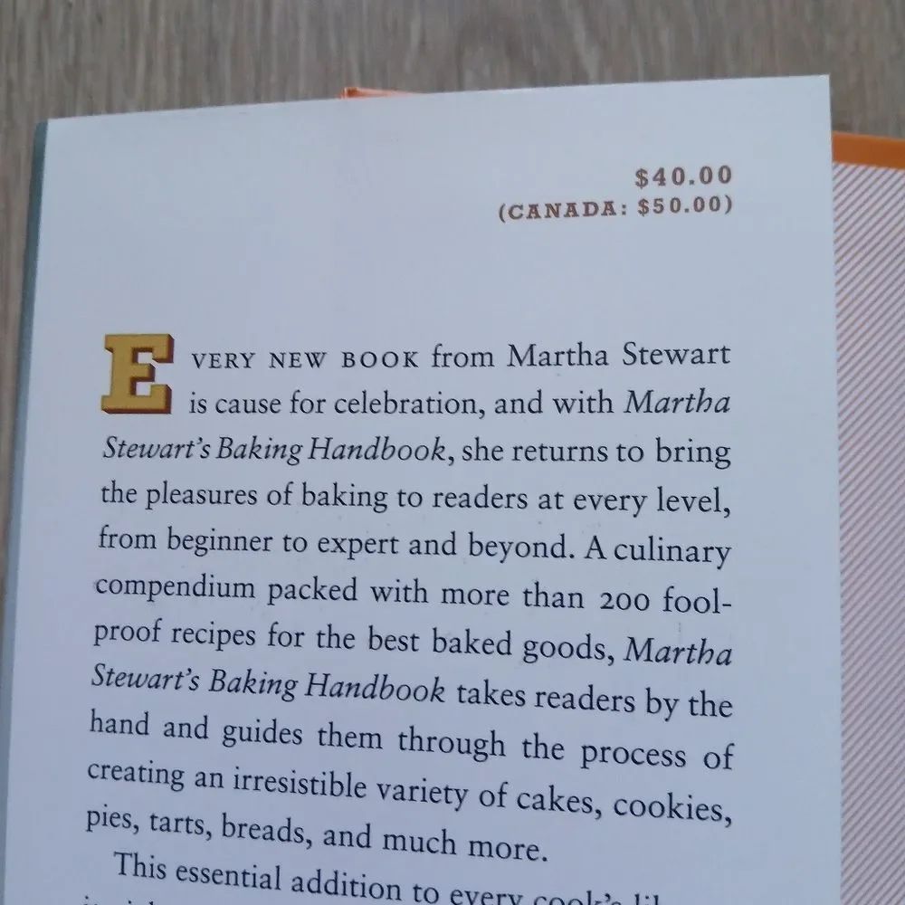 Martha Stewart's Baking Handbook Hardcover First Edition 5-10th Sweet n' Savory